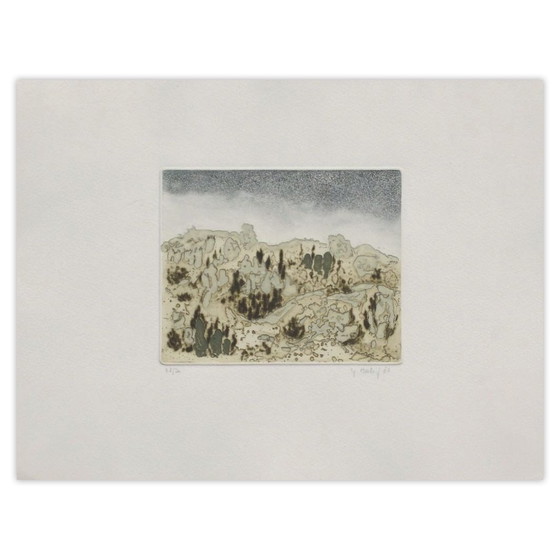 Image 1 of Yannick BALLIF Les Alpilles II Gesigneerde ets 1987