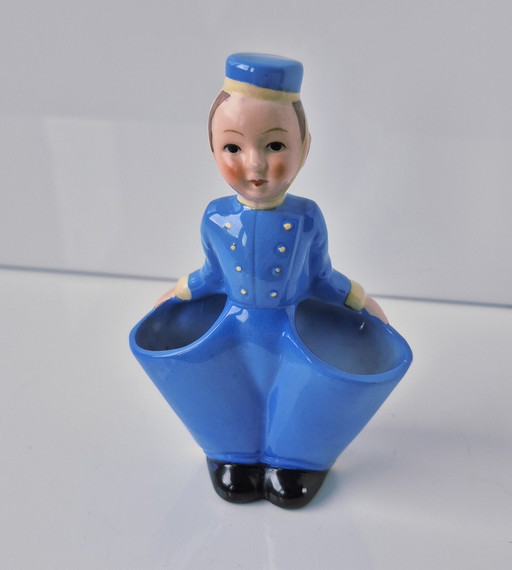 1950 Goebel / Hummel Bellboy Tooth Pick Holder Cigarettes Holder