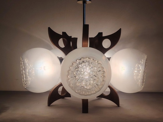Image 1 of Space Age Sputnik Futurist Ceiling Light