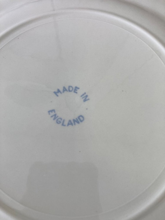 Image 1 of 4 platos antiguos azules