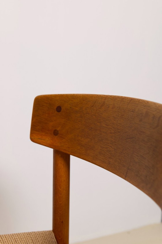 Image 1 of Set di 6 sedie da pranzo in rovere 'j39' di Borge Mogensen, anni '60