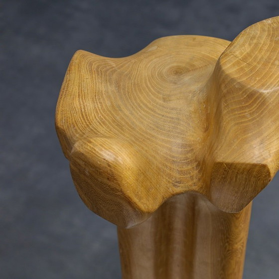 Image 1 of Abstrakte biomorphe Skulptur aus geschnitztem Holz und Stein, 1970er Jahre