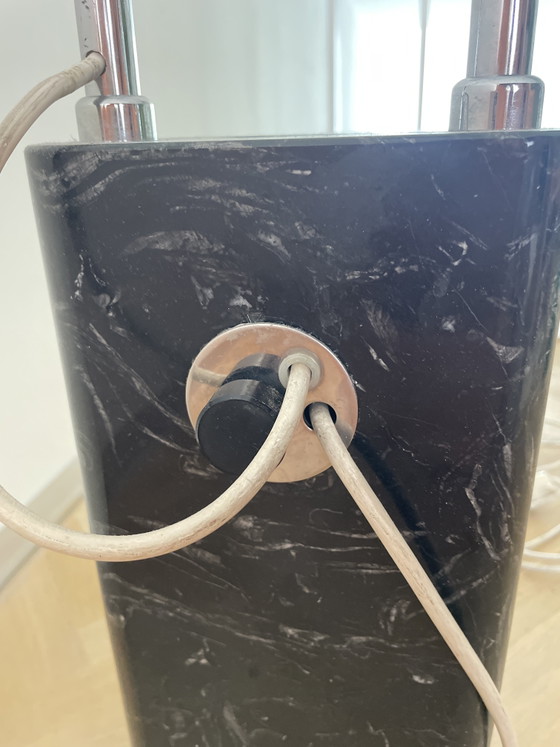 Black Gesto Floor Lamp By Bruno Gecchelin – Floor lights, Marble, Metal (photo 4 of 5)