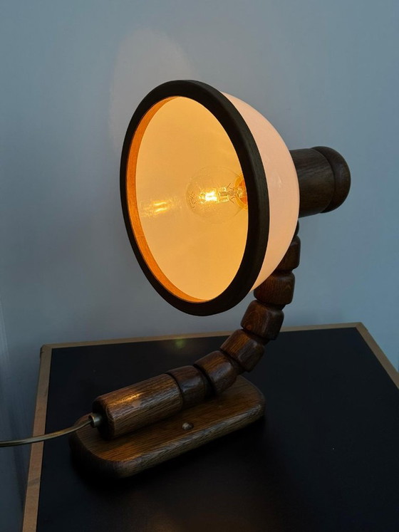 Vintage Steinhauer Wall Lamp 1980's – Wall lights, Glass, Wood (photo 7 of 11)