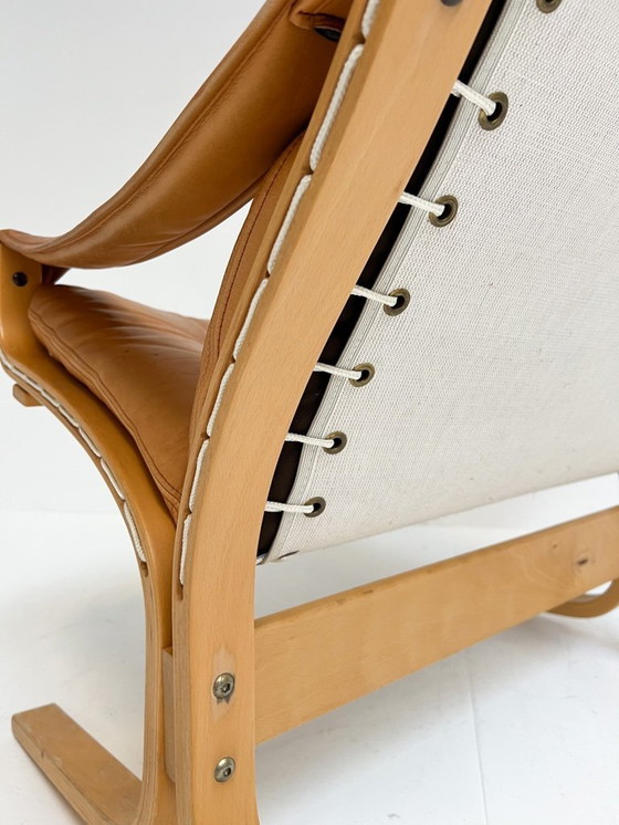 Image 1 of Fauteuil Siesta avec repose-pieds, conçu par Ingmar Relling pour Westnofa, années 1970