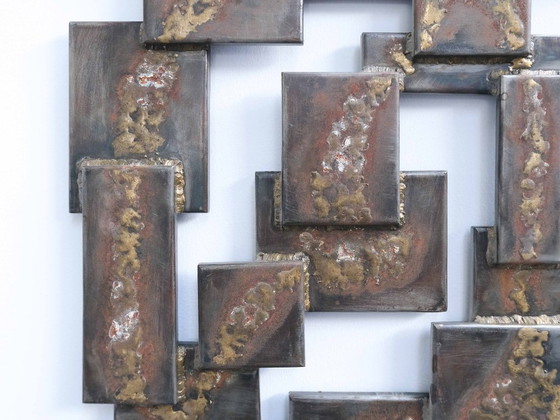 Brutalist Wall Art EBBE OBJECTS — RELIEF 02 – Bildhauerei, Metal (photo 8 of 8)