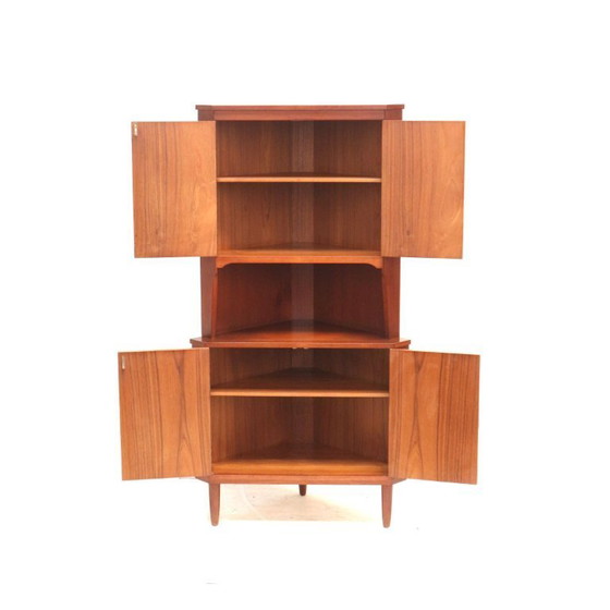 Image 1 of Vintage Deens design hoekkast / dressoirkast gemaakt in de jaren ’60