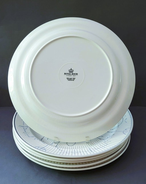 Royal Boch Copenhague "6 Assiettes Ø 31cm"