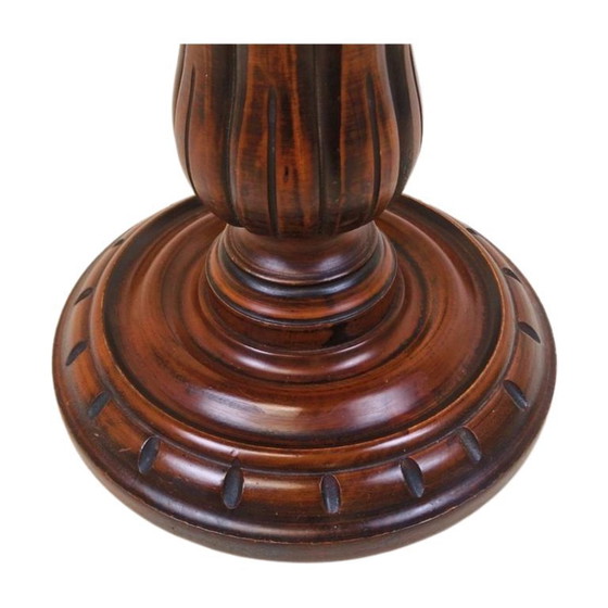Image 1 of Antique English Mahogany Wooden plant Stand