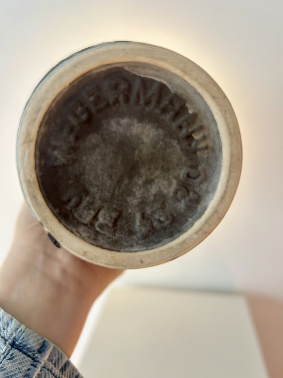 Image 1 of Zeldzame keramische lamp, gemaakt van een vaas door Bodo Mans voor Bay Keramik.