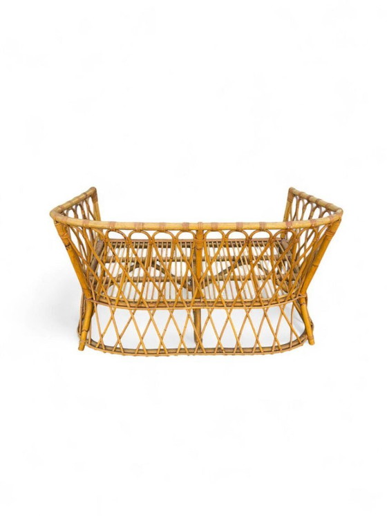 Vintage rattan sofa and side table – 2 seaters (photo 5 of 5)