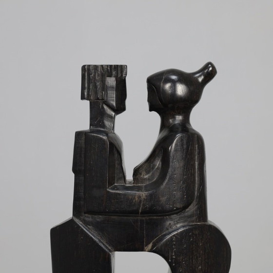 Image 1 of “Insieme” – Scultura in legno intagliata a mano di Jozef Kets, Belgio, 1971