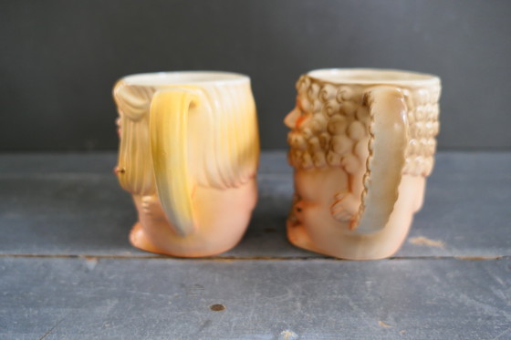 Image 1 of Vintage Adam & Eve Mugs Japan