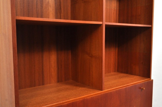 Image 1 of Mid-century Teak compartment cabinet with flap