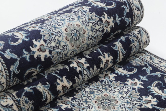 Image 1 of Original Handgeknüpfter Perserteppich Nain Kashmari 386 X 80 Cm Top Zustand