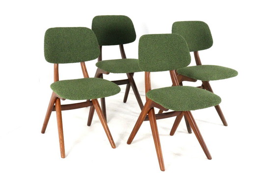 Image 1 of Set for 4 scissor chairs AWA attr. Louis van Teeffelen Wébé