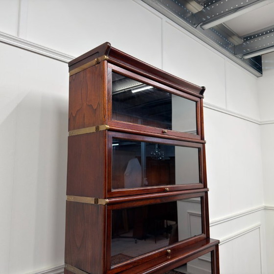 Set di Librerie Classiche Inglesi Stile Globe Wernicke – Vetro, Legno (photo 6 of 12)