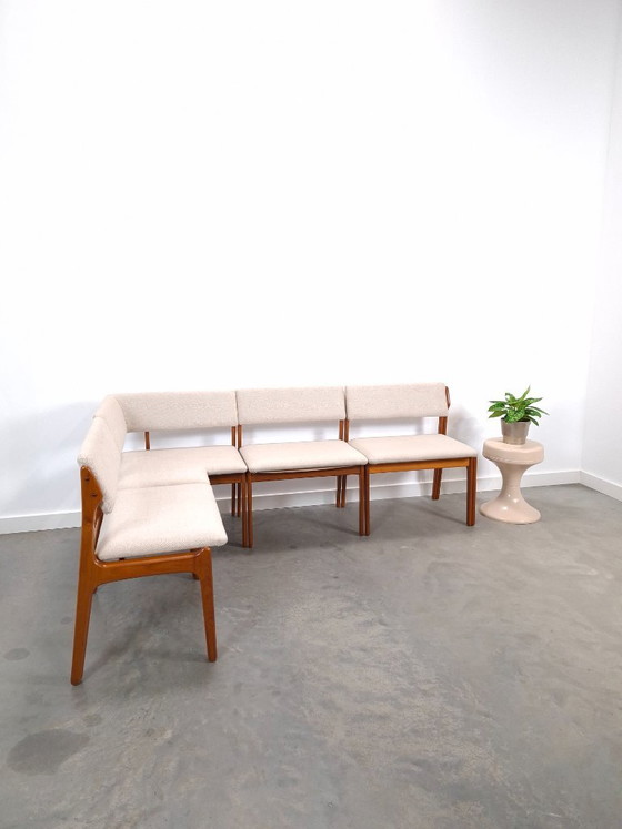 Dänische Modulare Teakholz Eckbank von Erik Buch für Odense Møbler, Modell Dinette, Esszimmerbank (photo 14 of 14)