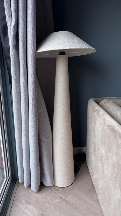 Maisons du Monde ELMONT Lampadaire, bouclé crème, 120 cm