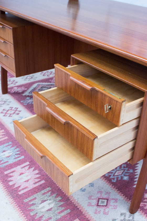 Image 1 of Omann Jun Model 75 Desk Vintage Teak Danish