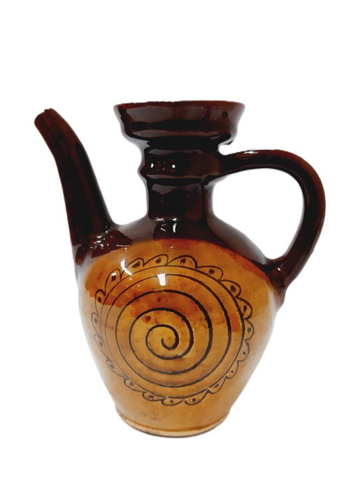 Vintage ceramic glazed pitcher, jug