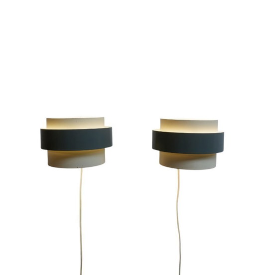 2x Wandleuchte von Louis Kalff für Philips