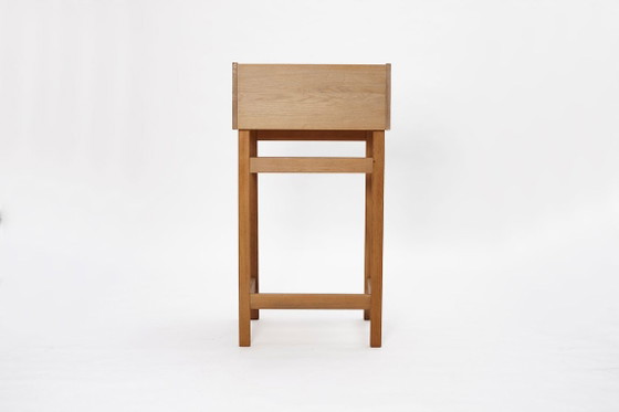 Sekretär aus Eichenholz, Dänemark, 1960er Jahre. – Schreibtisch, Wood, Brass (photo 4 of 16)