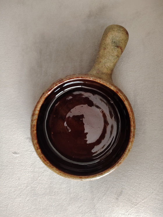 Image 1 of Campo piano Orezza Corsica vintage Keramik Schale mit Griff. Feuerfest