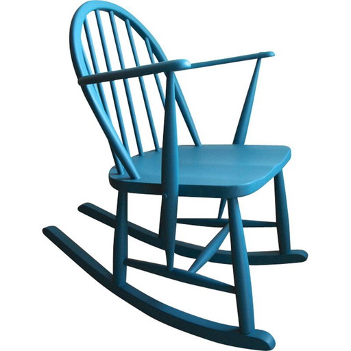 Sedia a dondolo vintage per bambini Ercol di Lucian Erocolani, 1950