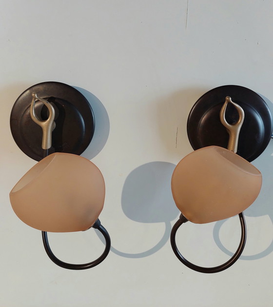 Image 1 of 2 Marchetti Mid Century Wall Lamps 