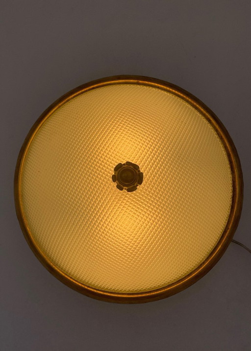 Single ceiling light attributed to Fontana Arte, made in Italy