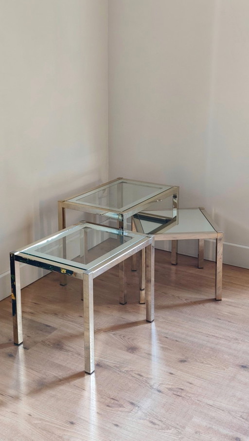 Trio of fully renovated nesting tables