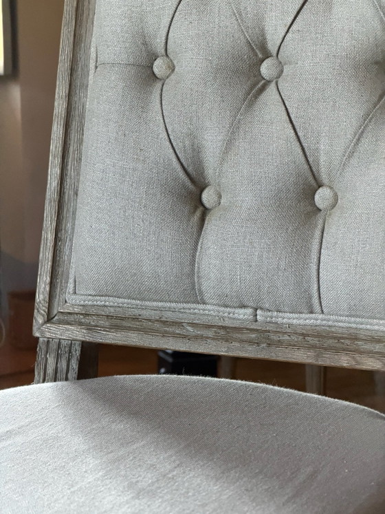 6 sillas Dialma Brown, estilo campestre inglés, Sillas de comedor, Madera, Taupe (foto 3 de 10)