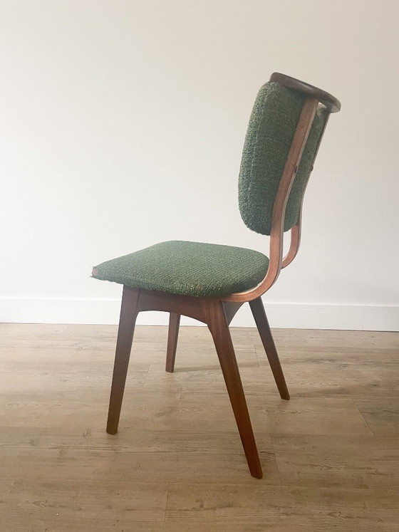 Image 1 of Set 4 vintage eetkamerstoelen | herstoffeerd