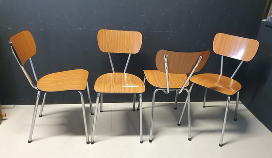 Image 1 of 1970 Vintage Formica Table With Chairs Dining Room Set