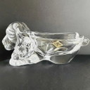 Figurine de chien vintage Vannes le Châtel France bol cristal années 1970