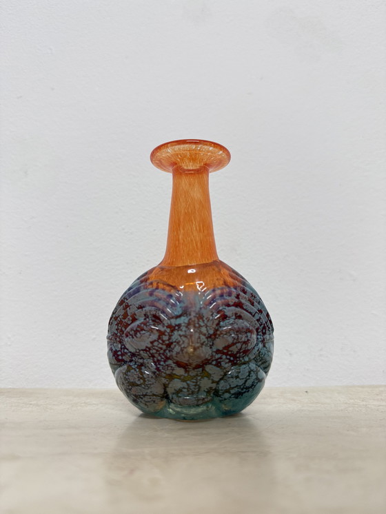 Image 1 of Raro Kjell Engman para Kosta Boda Suecia jarrón Rio face glass jarrón en miniatura