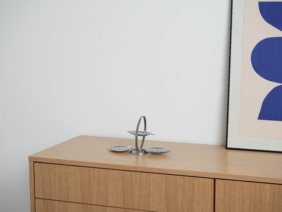 Image 1 of Alzata per torte a tre piani in metallo, design italiano, anni '70, prodotta in Italia