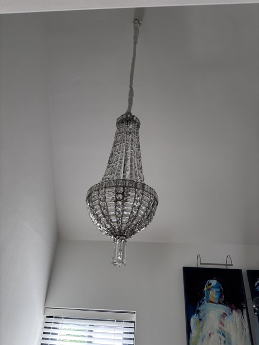 Lampadario Antico Sac De Perle – kroonluchters, Crystal, Metal (photo 2 of 11)