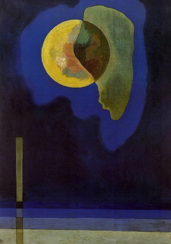 Image 1 of Wassily Kandinsky: "Cerchio giallo, 1910." Firma sulla lastra.