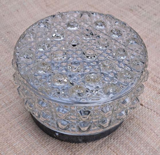 Vintage Ceiling light wall lamp standard fitting – Metal, Glass (photo 5 of 5)