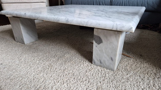 Marmor Couchtisch, weiß, Couchtische, Modern (Foto 3 von 5)