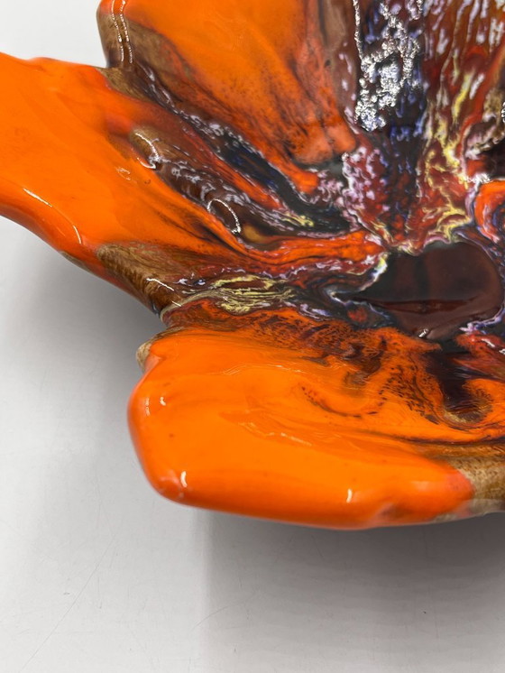 Image 1 of Vassoio portaoggetti con foglie autunnali di Vallauris