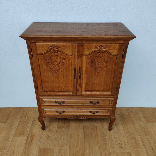 Vintage Louis XV armoire de bar, armoire murale, buffet, commode