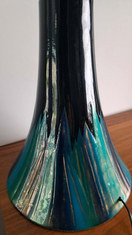 Image 1 of Ensemble de 2 lampes de table vintage « Lampe Etna » – L'eau Vive S.A. Belgique – Style moderne du milieu du siècle – Design bel