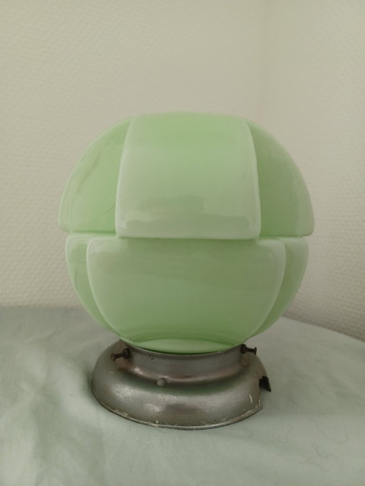 Art deco lamp green