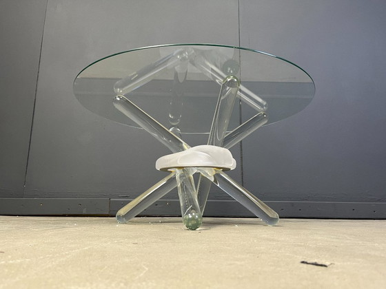 Image 1 of Tavolino arlecchino in vetro di Murano di Maurice Barilone, anni '80