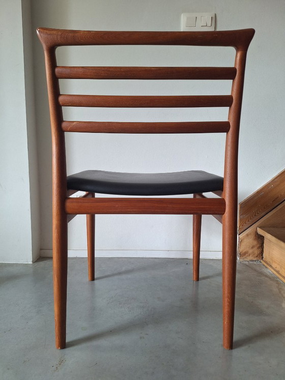 4x sedie Erling Torvits, design danese anni '60 – Sorø Stolefabrik, Sedie da pranzo, Legno, Skai (photo 4 of 7)