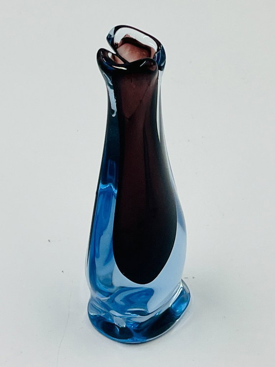 Image 1 of Murano Sommerso Soliflore Vase Flavio Poli Seguso 1960