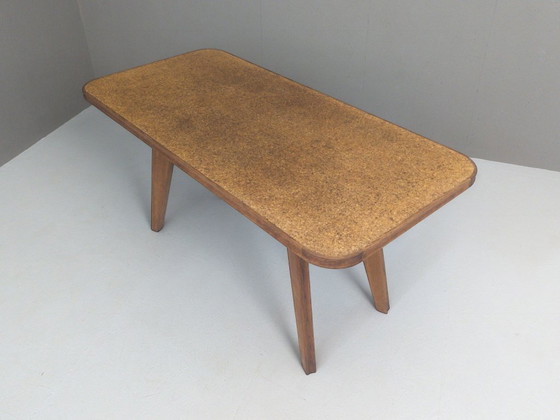 Image 1 of Table en chêne sculpturale moderniste française, années 1930